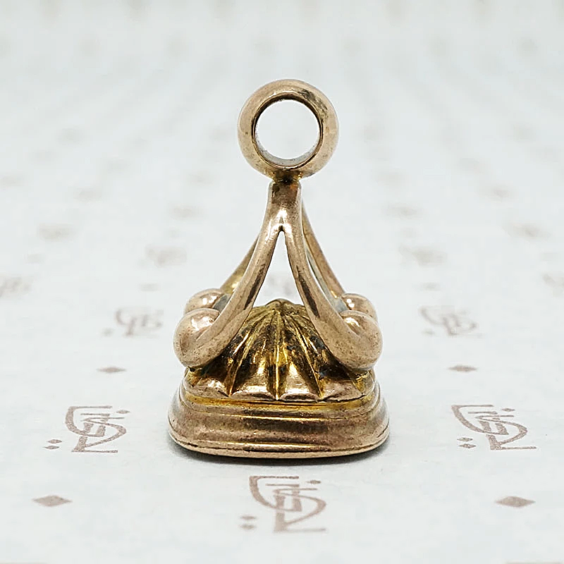 Victorian Fob Seal in Carnelian Carved with a Sealed Letter