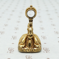 Pretty Victorian Fob in the French style set with a Carnelian