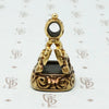 Rose adorned Early 19th c Gold Chalcedony Seal Fob