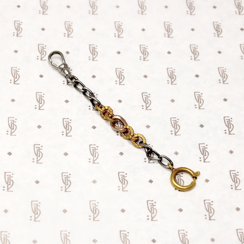 Long Charm Holder in Mixed Metals