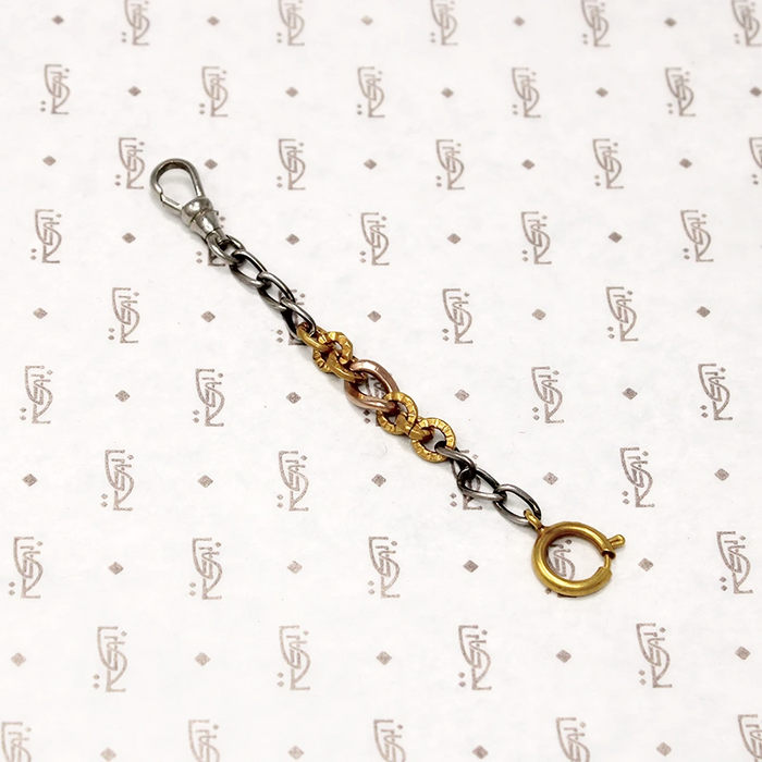 Long Charm Holder in Mixed Metals