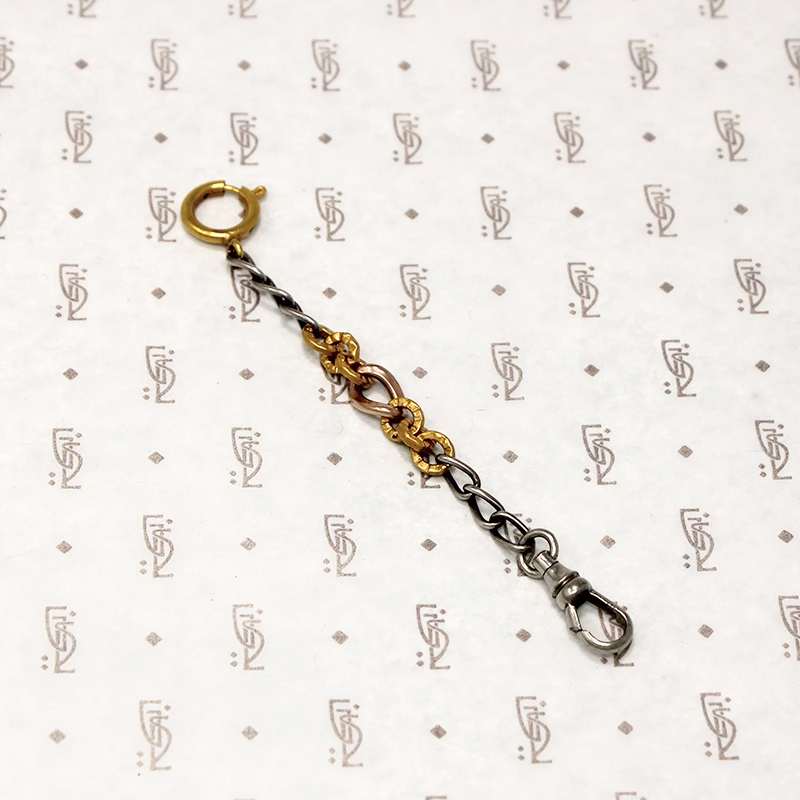 Long Charm Holder in Mixed Metals