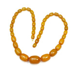 1920's Butterscotch Amber bead Necklace