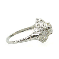 Stunning Edwardian Platinum Diamond Filigree Ring