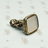 Urn Shaped 19th Century Fob with Rose Detail, bottom view.