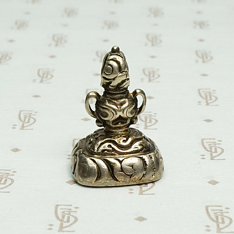 Urn Shaped 19th Century Fob with Rose Detail