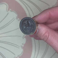Renaissance Man & Archangel Micheal Intaglio Ring