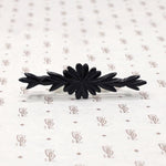 Sweet Wooden Flower Mourning Pin