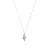 Lovely White Gold Filigree Pendant
