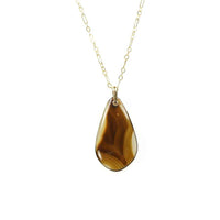 1920's Agate Pendant in Earthy Colors