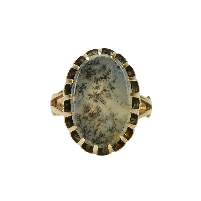The Best Dendritic Agate Ring circa 1870