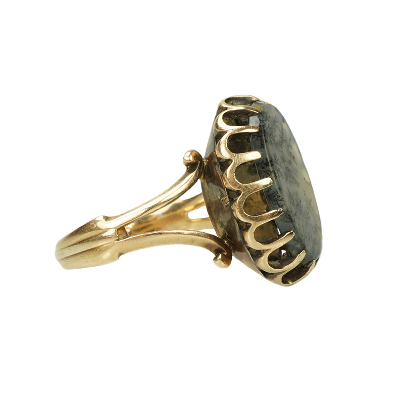 The Best Dendritic Agate Ring circa 1870