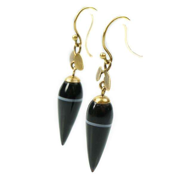 The Perfect Banded Agate Victorian Earrings