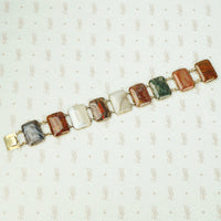 Georgian Agate Specimen Bracelet in Gold