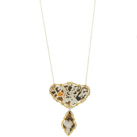 georgian agate necklace in 18k gold