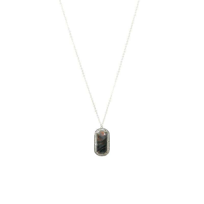 Unique Silver Filigree Agate Necklace