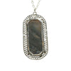Unique Silver Filigree Agate Necklace