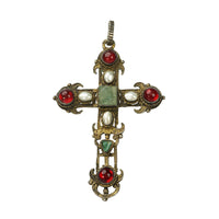 Large Gem Set Austro Hungarian Cross