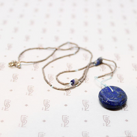 Handmade Silver Bead & Ancient Lapis Necklace by Ancient Influences