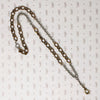 Dramatic Color & Texture Married Chain Necklace