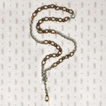 Dramatic Color & Texture Married Chain Necklace