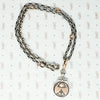 chunky silver and rose gold recycled chain