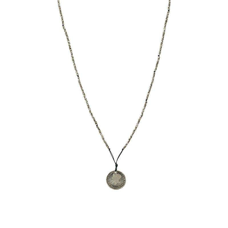 An 18th century Coin and Cut Steel Knotted Necklace by Ancient Influences