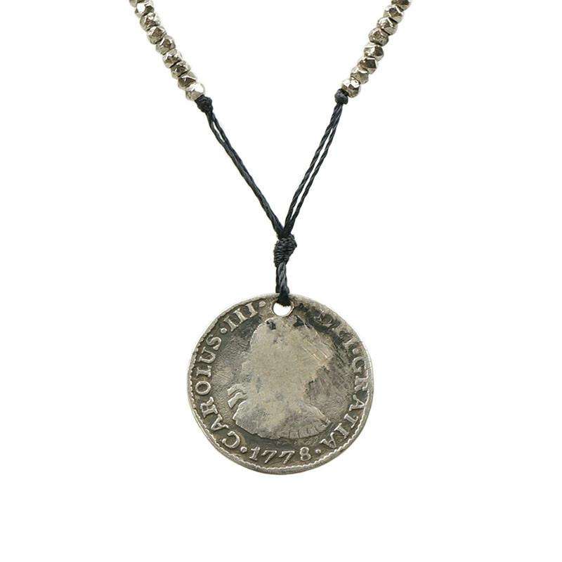 An 18th century Coin and Cut Steel Knotted Necklace by Ancient Influences