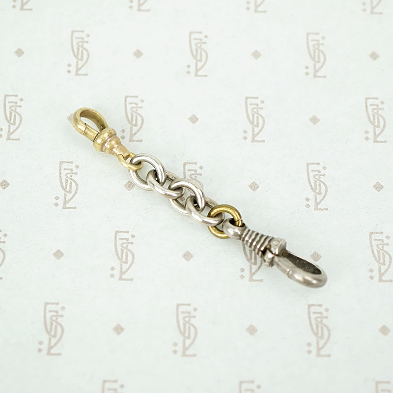Mixed Metal Double Clip Charm Holder