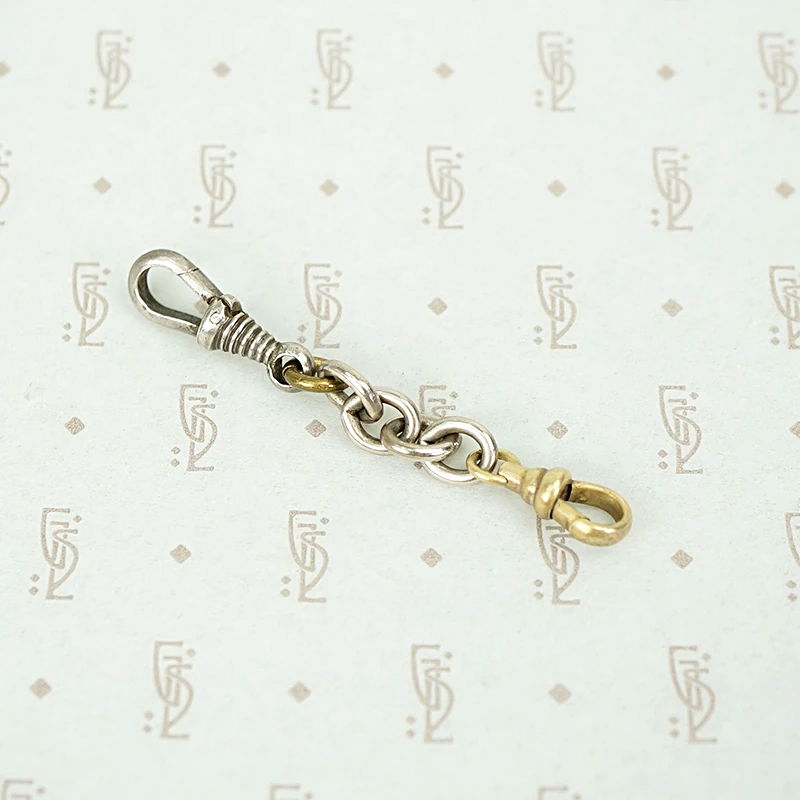 Mixed Metal Double Clip Charm Holder