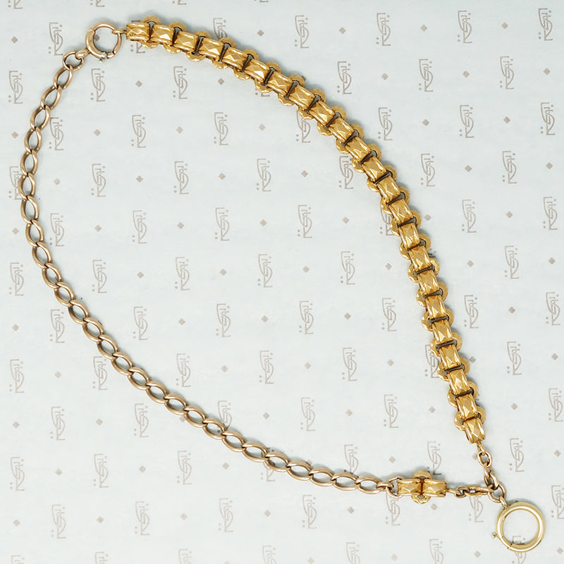 All The Golds Married Chains Big Ring Necklace