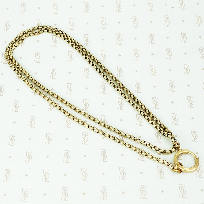 recycled antique chain necklace