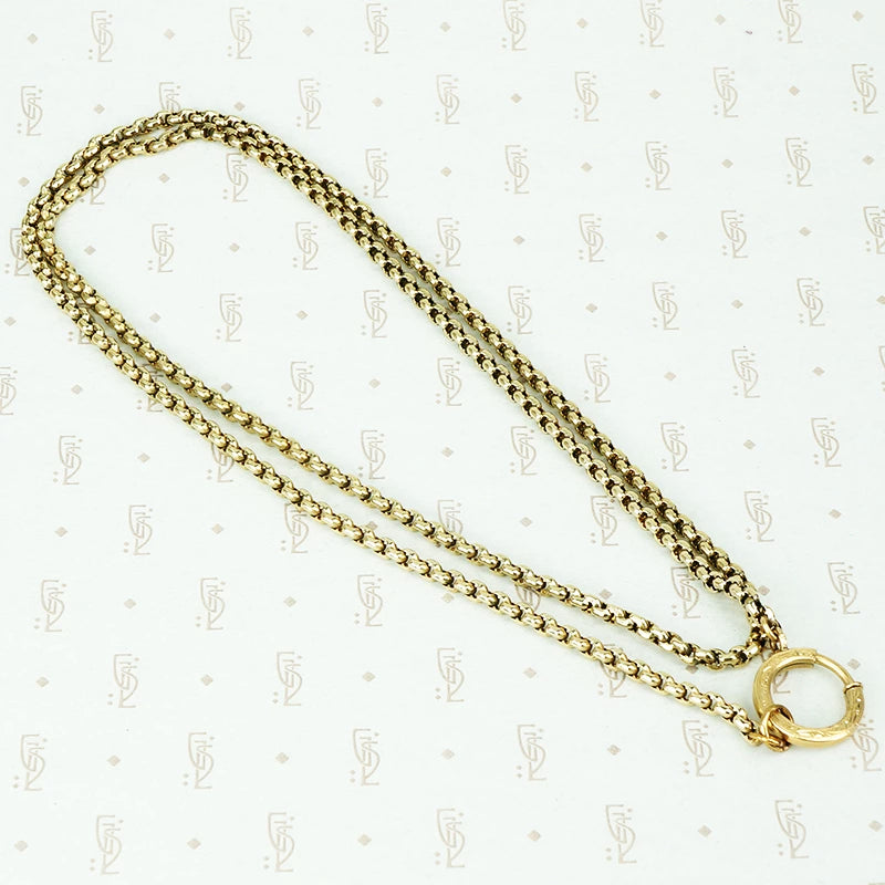 recycled antique chain necklace