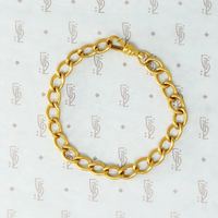 gf twisted curb hook bracelet