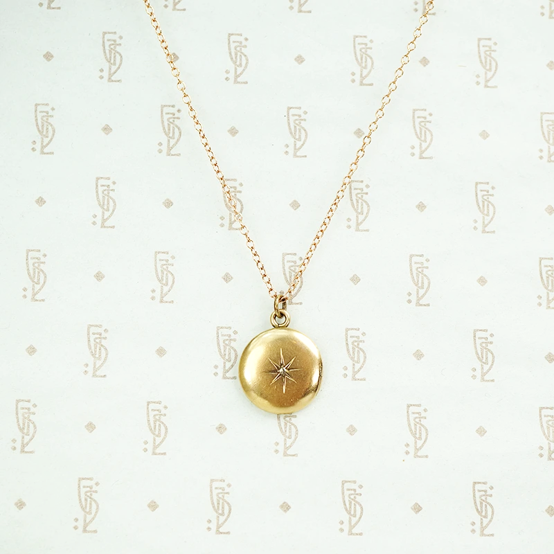 The Rosey Rose Cut Diamond Locket by AI