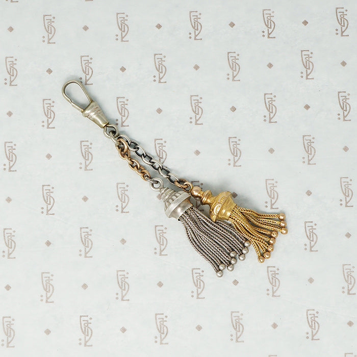 sterling silver and gold tassel pendant hook