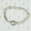 Rectangles and Ovals a Sterling Silver Bracelet