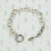 Rectangles and Ovals a Sterling Silver Bracelet