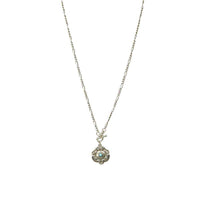 Silver Art Nouveau Fob Necklace from the bits and pieces collection