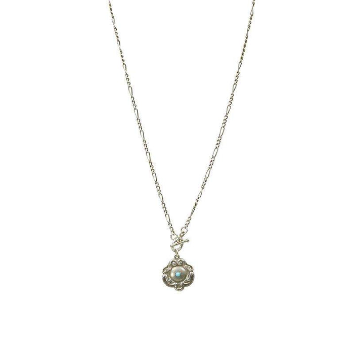 Silver Art Nouveau Fob Necklace from the bits and pieces collection