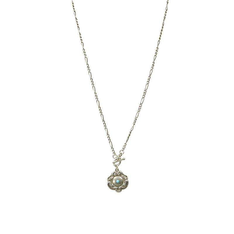 Silver Art Nouveau Fob Necklace from the bits and pieces collection