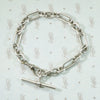 English Sterling Trombone Link Bracelet by Ancient Influences