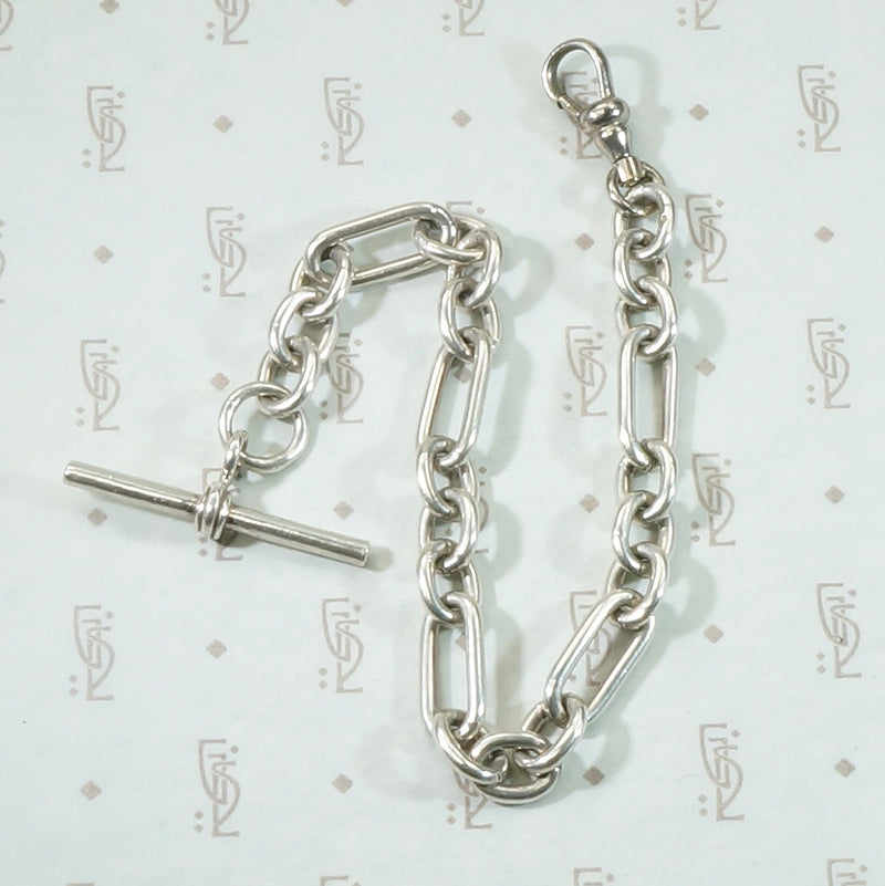 English Sterling Trombone Link Bracelet by Ancient Influences