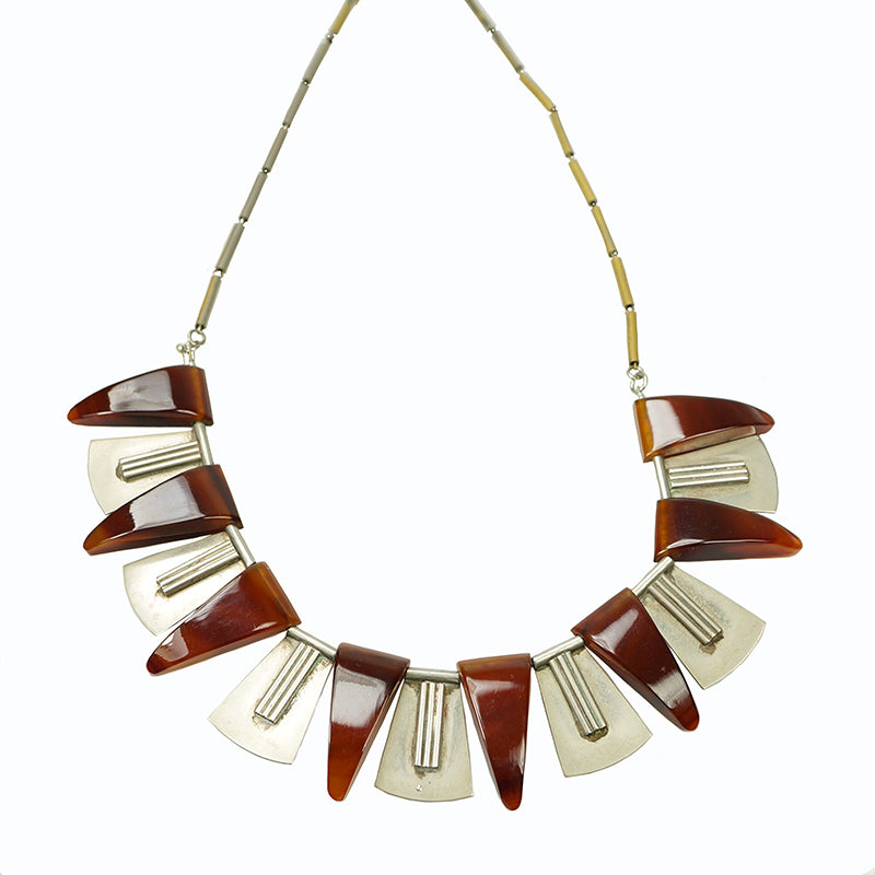 Vintage European Art Deco Galalith Necklace