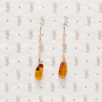 Warm & Wonderful Amber Earrings by Ancient Influences
