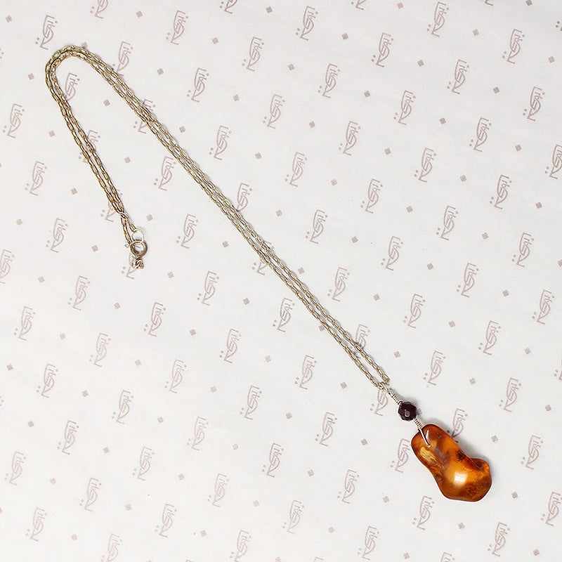 Sunny Amber & Cherry Amber Necklace by Ancient Influences