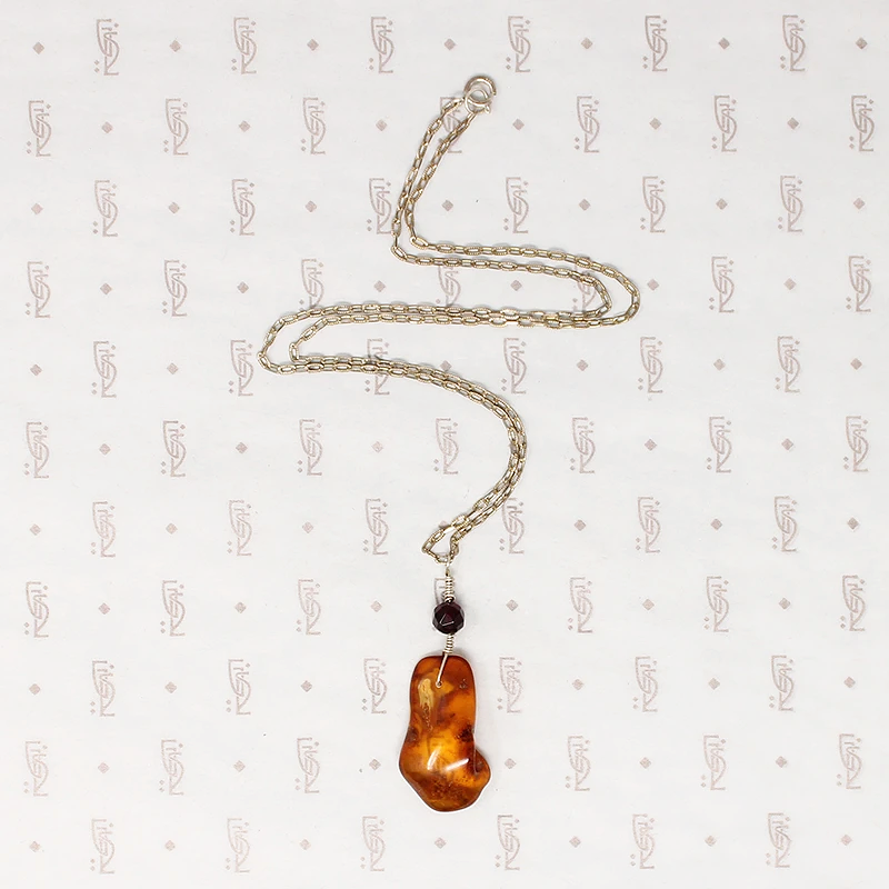 Sunny Amber & Cherry Amber Necklace by Ancient Influences