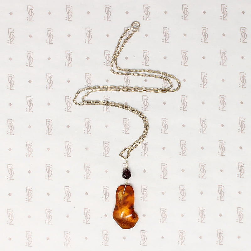 Sunny Amber & Cherry Amber Necklace by Ancient Influences