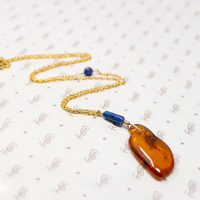 Amber & Lapis Lazuli Necklace by Ancient Influences