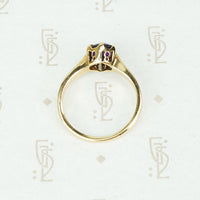 Vintage Amethyst Solitaire in Gold